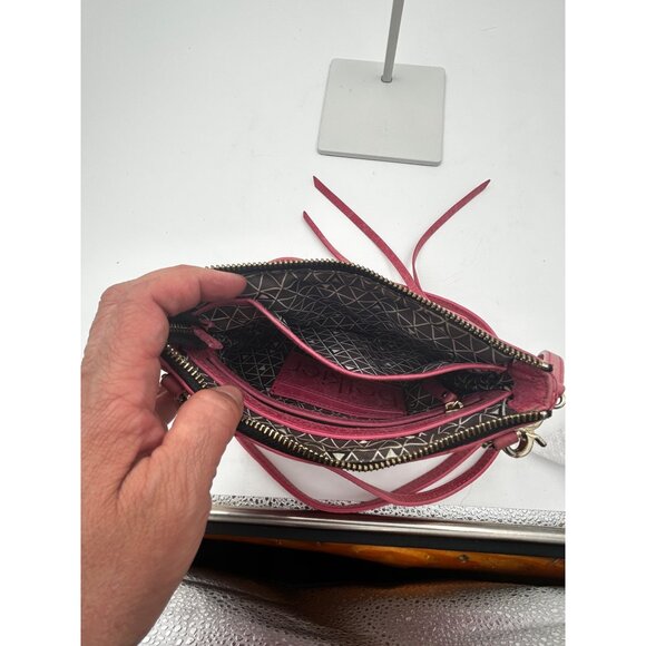 Botkier Mini Crossbody Bag Womens Pink Leather Tassel Zip Purse 9x6 Y2K Designer - Picture 9 of 10